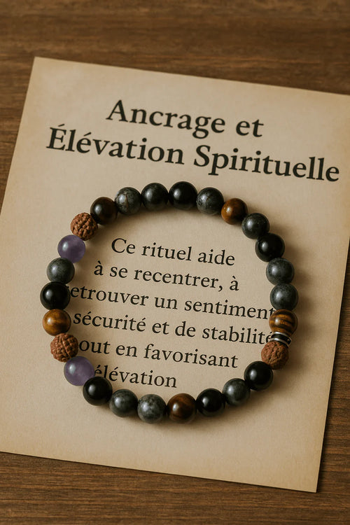 Bracelet Spirituel Ancrage Profond et Elevation Enérgétique